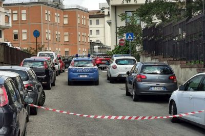 I rilievi in via Brigata Sassari (foto S.Novellu)