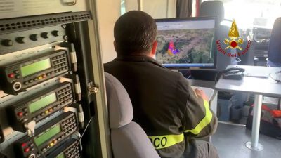 Il COC dei Vigili del fuoco a Cardedu
