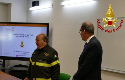 Il Comandante Giordano con prefetto Dionisi