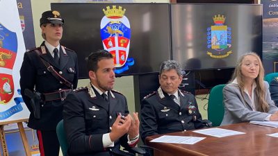 La conferenza stampa dell'operazione Domina