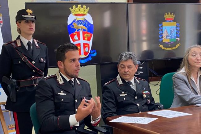 La conferenza stampa dell'operazione Domina