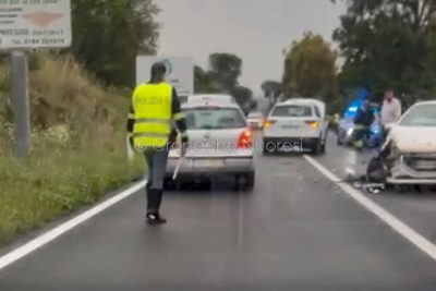 La scena dell'incidente