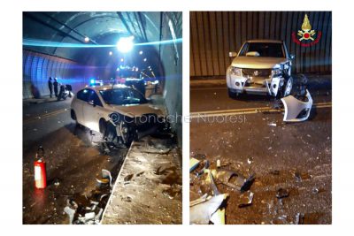 La scena dell'incidente alla galleria di Pratosardo