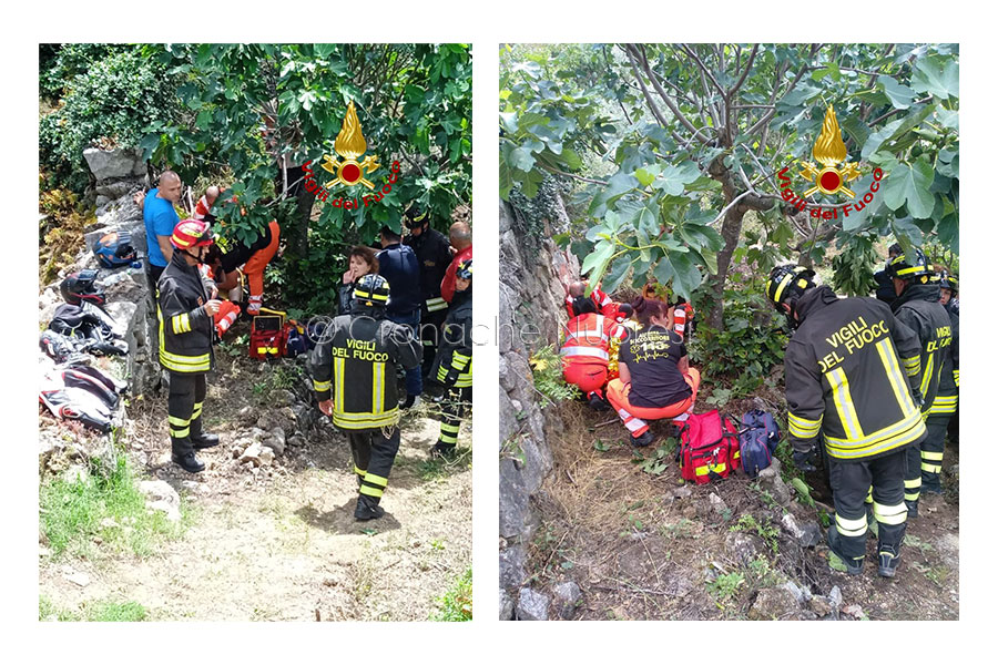 Perde il controllo della moto, si schianta contro il guard rail e finisce contro un albero: paura per un motociclista