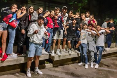 Nuoro festeggia il Cagliari in Serie A (foto Nieddu)