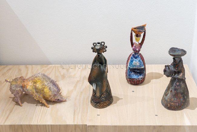 Alcune ceramiche di Gavino Tilocca (foto S.Novellu)