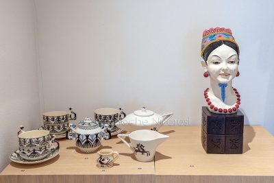 Alcune opere di Francesco Ciusa al Museo della ceramica (foto S.Novellu)