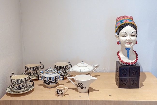Alcune opere di Francesco Ciusa al Museo della ceramica (foto S.Novellu)