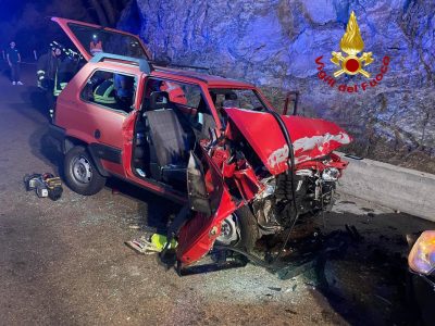La Panda dopo l'incidente