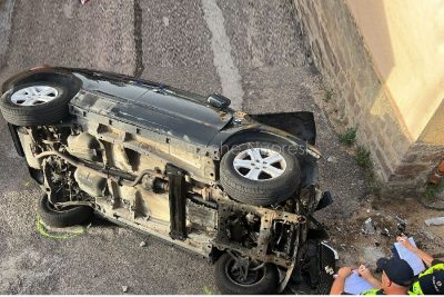 L'auto dopo l'incidente
