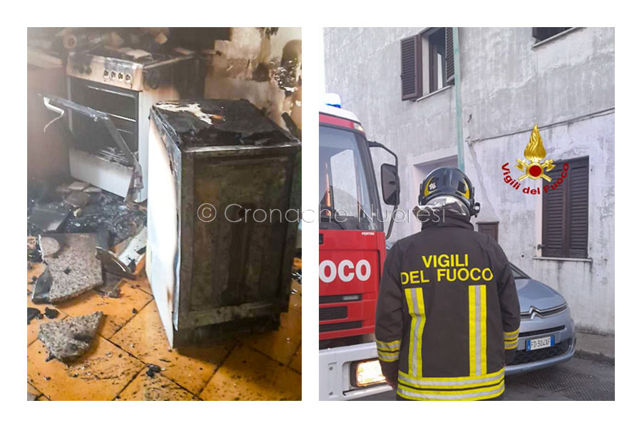 Appartamento fuoco a Orosei: inquilini miracolosamente illesi