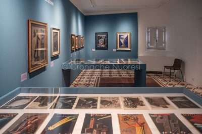 Spazio Ilisso, particolare della mostra su Mario Sironi (foto S.Novellu)