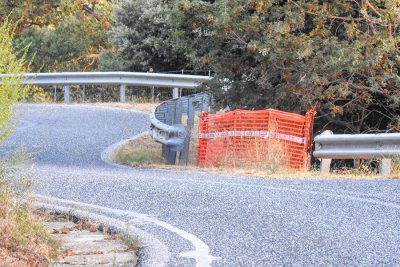 Il tratto della strada Olzai - Badu Orane