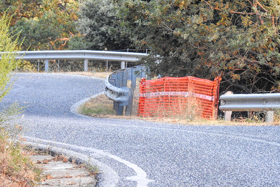 Sulla provinciale “Badu ‘e Orane”-Olzai mancano tratti di guard rail: pericolo per gli automobilisti