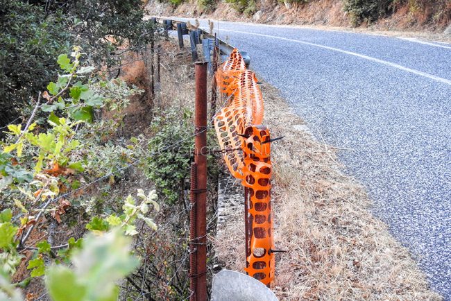 Il tratto della strada Olzai - Badu Orane