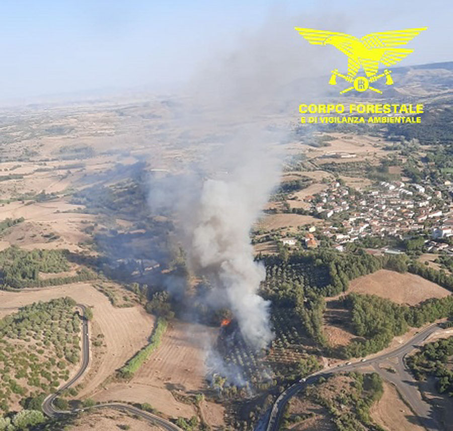 In Sardegna ancora una giornata campale: 16 roghi spenti di cui 5 attraverso i mezzi aerei