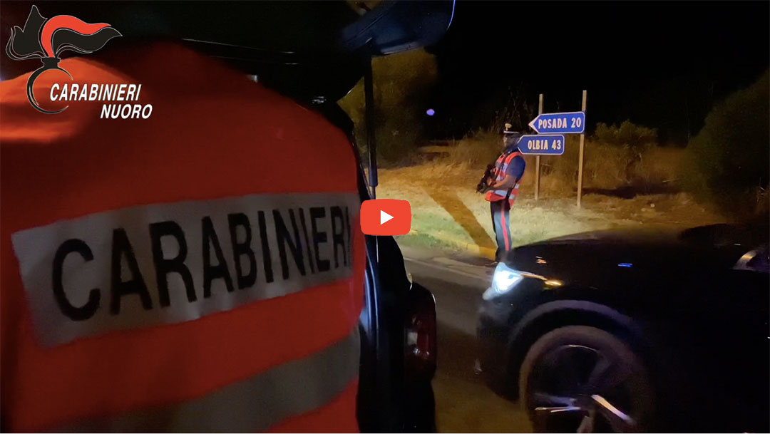 Nuoro: i Carabinieri intensificano i controlli per il lungo ponte d’agosto – VIDEO