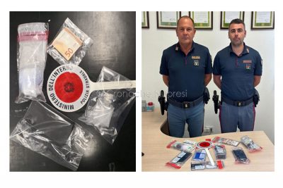 La droga sequestrata a San Teodoro
