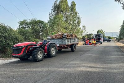 La scena dell'incidente a Pabillonis in cui e' morto Carlo Dessi'