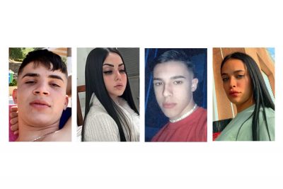 Le vittime dell'incidente. Alessandro Sanna, Najibe Zaher, Simone Picci e Giorgia Banchero