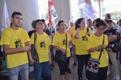 Manifestazione contro l'eolico (foto Nieddu)