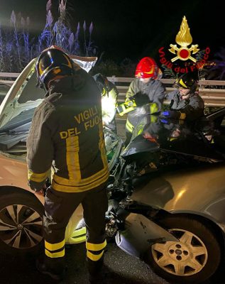 La scena dell'incidente a Dorgali