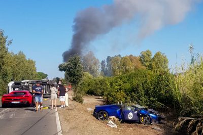 La scena della tragedia a San Giovanni Suergiu