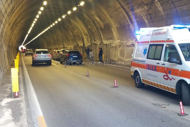 La scena dell'incidente all'interno della galleria di Pratosardo