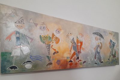 L'opera donata alla questura di Nuoro (foto Pirisi)