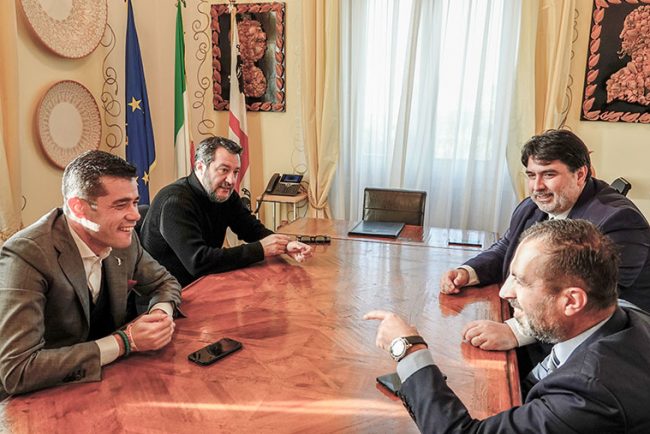 Salvini a Cagliari