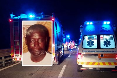 Serigne Gueye, la vittima dell'incidente al bivio di Lula