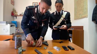 Armi e esplosivo rinvenuti a Ortueri