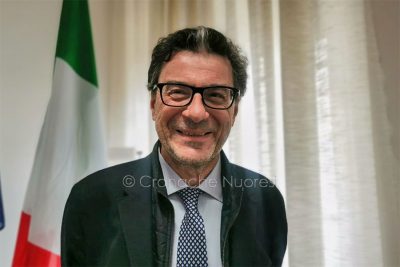 Il ministro Giorgetti a Nuoro (foto S.Meloni)