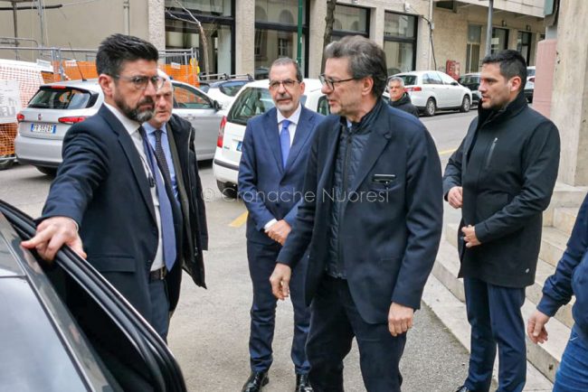Il ministro Giorgetti a Nuoro (foto S.Novellu)