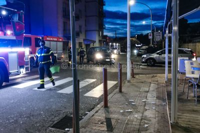 Nuoro. L'intervento dei VVF in via Martiri della Liberta' (foto S. Novellu)
