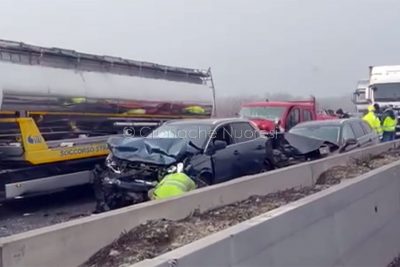 Un'immagine dell'incidente sulla A1