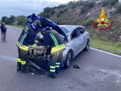 La Megane dopo l'incidente
