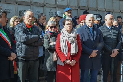 25 aprile, la presidente Todde al cimitero di Nuoro (foto Nieddu)