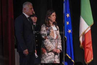 Il questore Polverino e il presidente Todde (foto Pirisi)