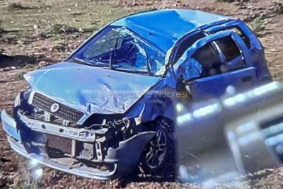 La Punto dopo l'incidente