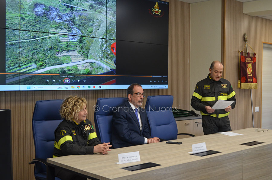 Nuoro. Inaugurata oggi la nuova aula didattica e la sala operativa del Comando provinciale dei Vigili del Fuoco