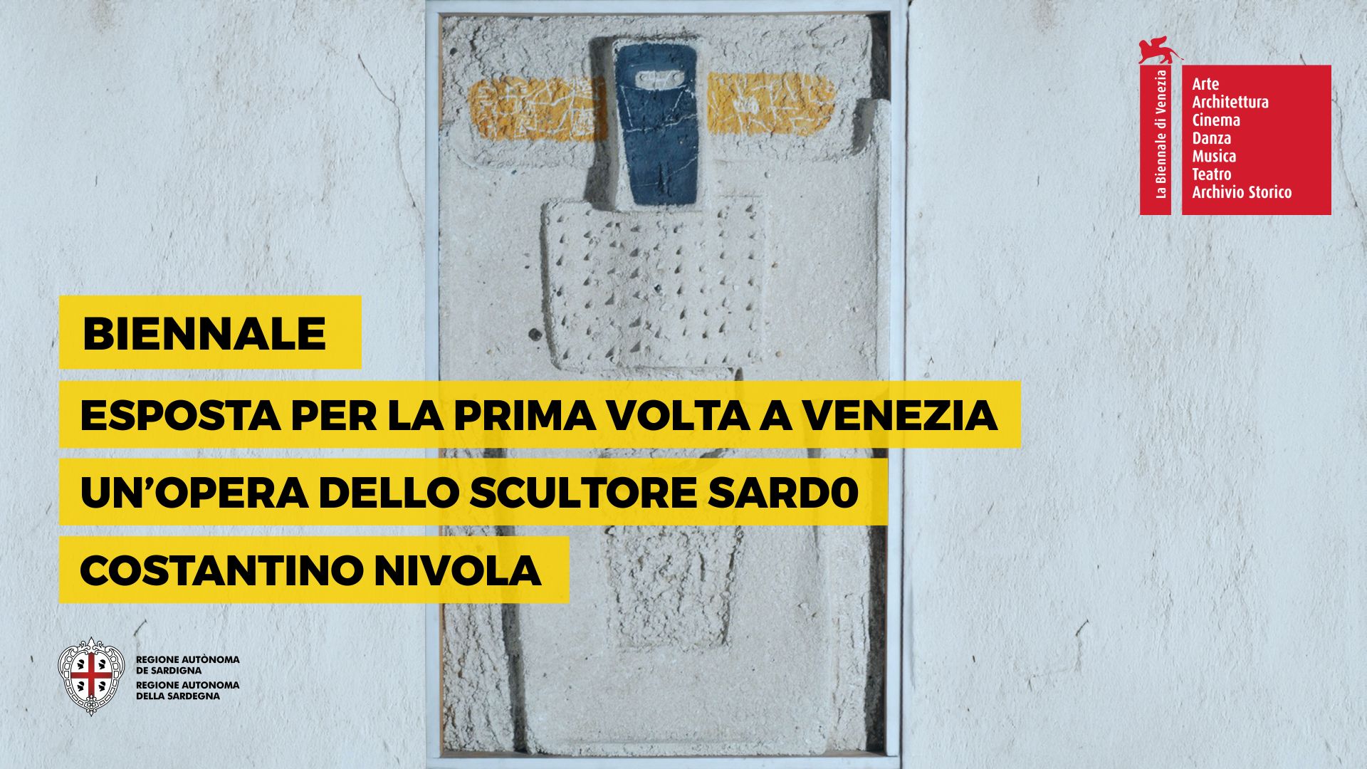 Biennale: per la prima volta sarà esposta a Venezia un’opera dello scultore sardo Costantino Nivola