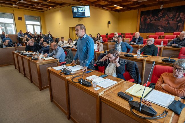 I consiglieri del PD Prevosto, Demurtas e Bidoni (foto S.Novellu)