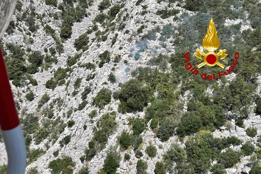 Escursionista tedesco in difficoltà recuperato dall’elisoccorso dei Vigili del fuoco – VIDEO