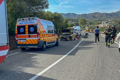 La scena dell'incidente a Sos Alinos