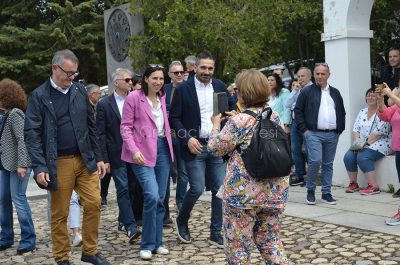L'arrivo di Elly Schlein a Nuoro (foto Nieddu)