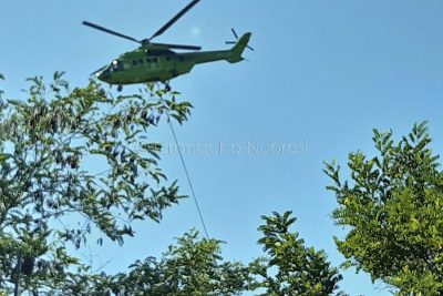 Il superpuma in azione a Nuoro