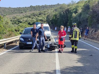La scena dell'incidente mortale a Capo Comino