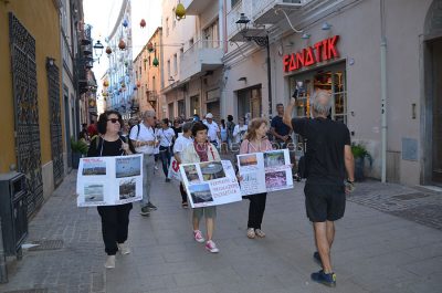 Oristano, manifestazione contro la speculazione energetica (foto Nieddu)