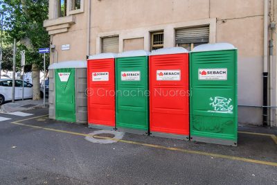 I bagni chimici spostati sul lato opposto